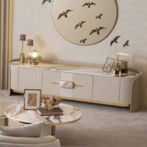 cream tv unit
