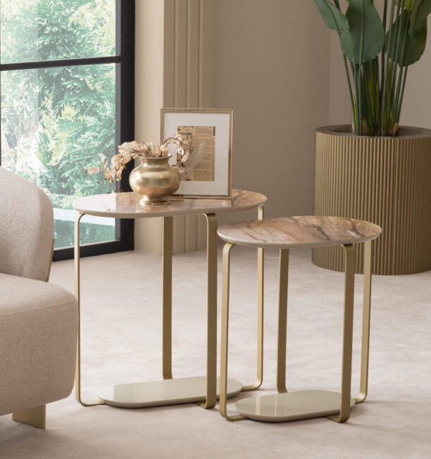 marble nesting tables