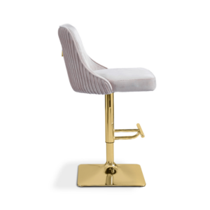 Monroe Taupe and Gold Bar Stool - Image 3