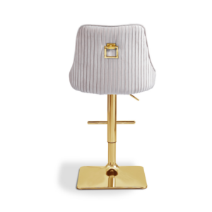 Monroe Taupe and Gold Bar Stool - Image 2