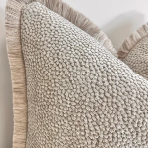 Fringed Bouclé Valli Cushion - Image 2