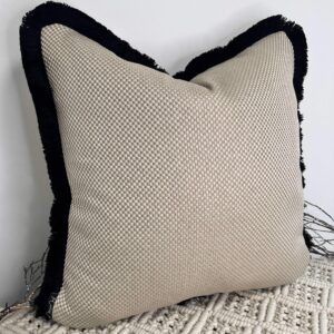 Natural Fringed Estelle Cushion - Image 5