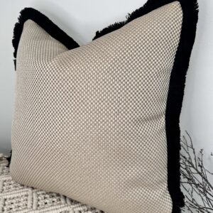 Natural Fringed Estelle Cushion - Image 4