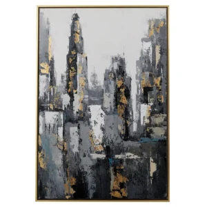 Metropolis Gold Leaf Canvas - Image 2