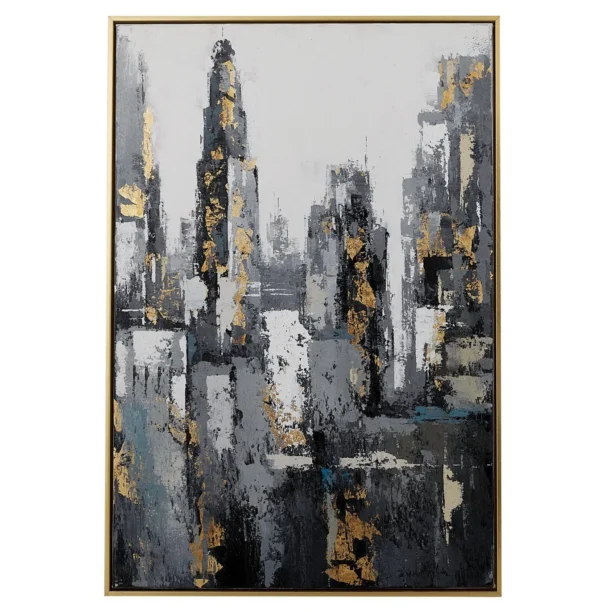 Metropolis Gold Leaf Canvas