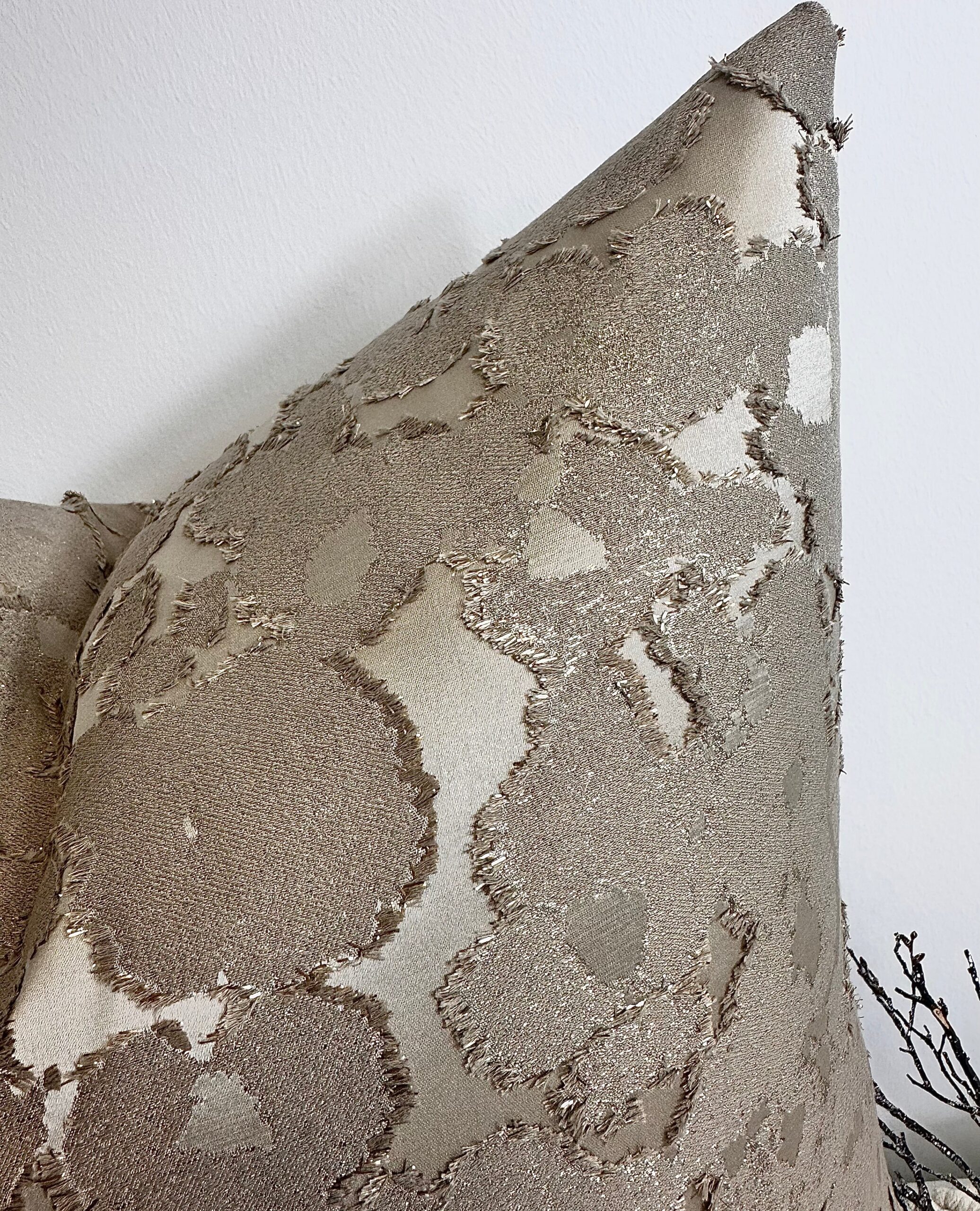 Aurora Textured Taupe Cushion 