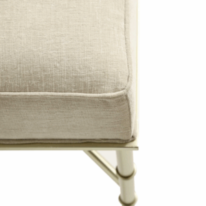 Isla Cream Linen Ottoman - Image 7