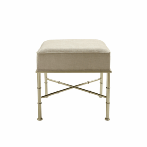 Isla Cream Linen Ottoman - Image 5