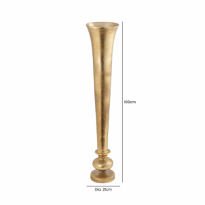 Fluted Gold Floor Vase - Image 4